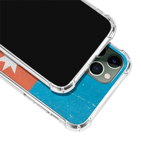 Azerbaijan Flag Distressed iPhone 12 Pro Max Clear Case